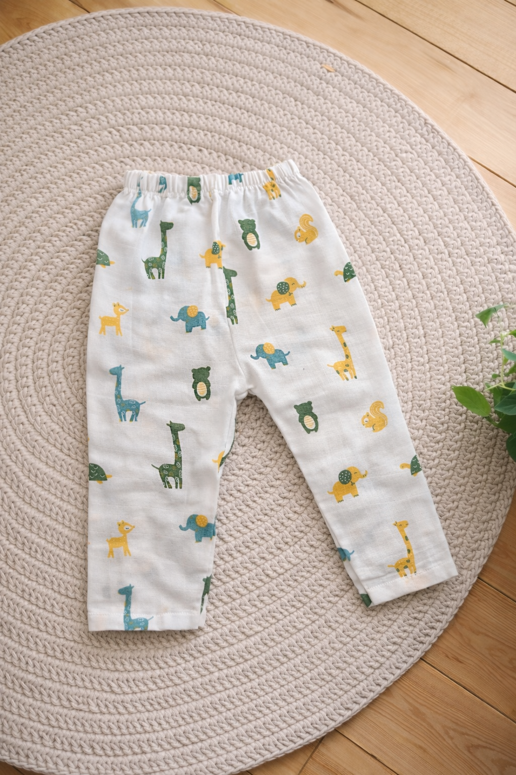 Jungle Explorers & Safari Stroll Muslin Cotton Pant(Pack of 2)