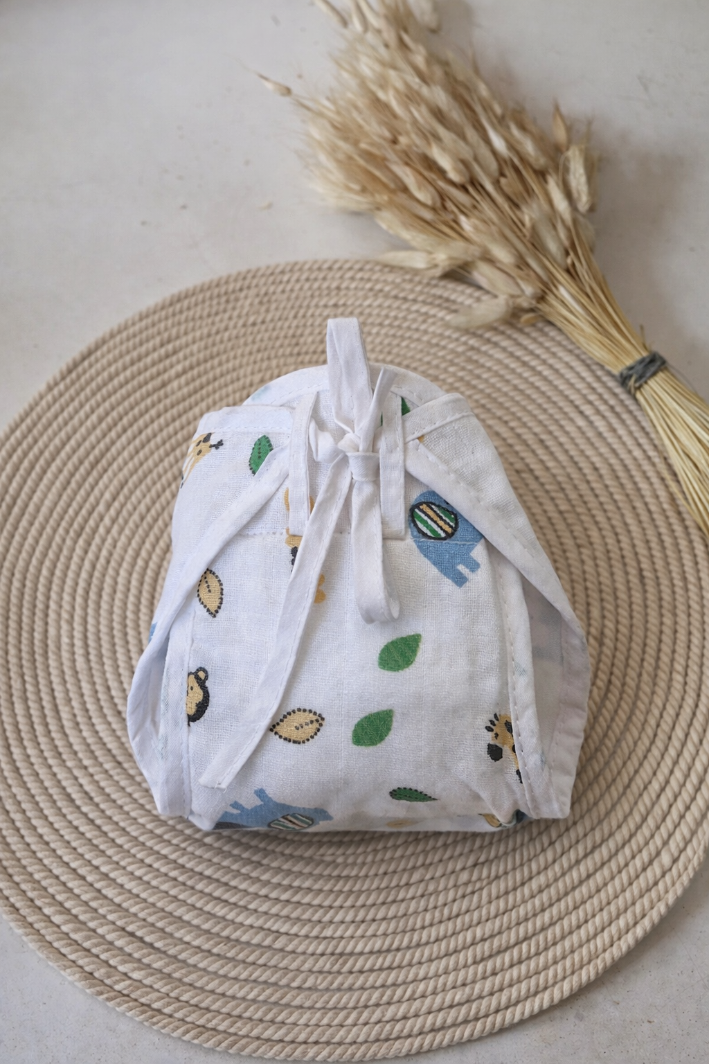 Rustling Leaves & Little Cruiser Cotton Double-Layer Cloth Nappy Set