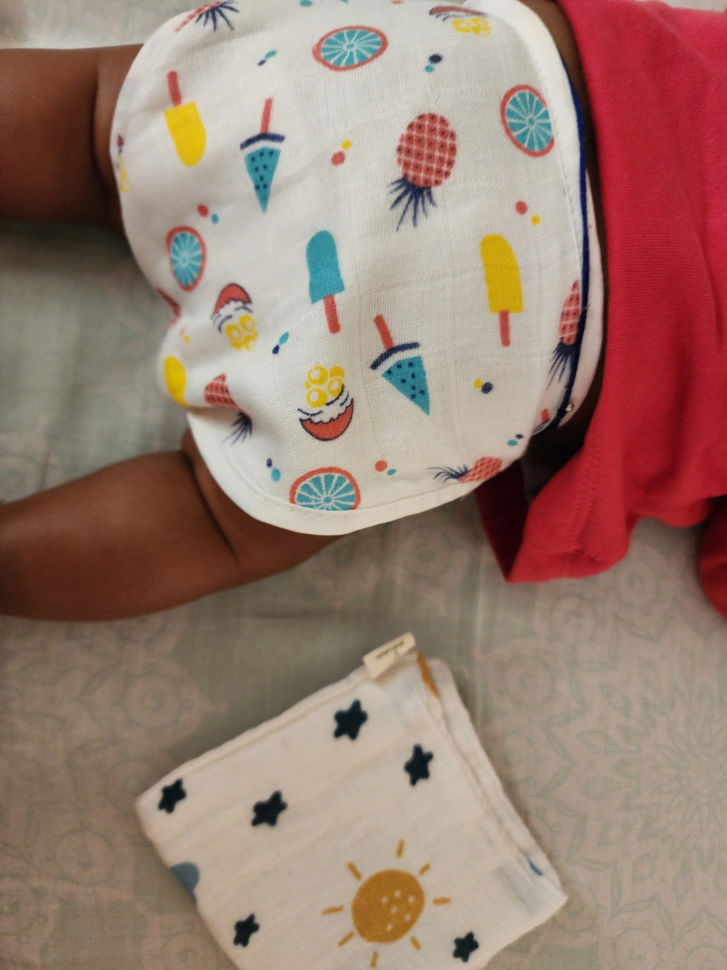 Muslin Cotton double layer Nappy pack of 6