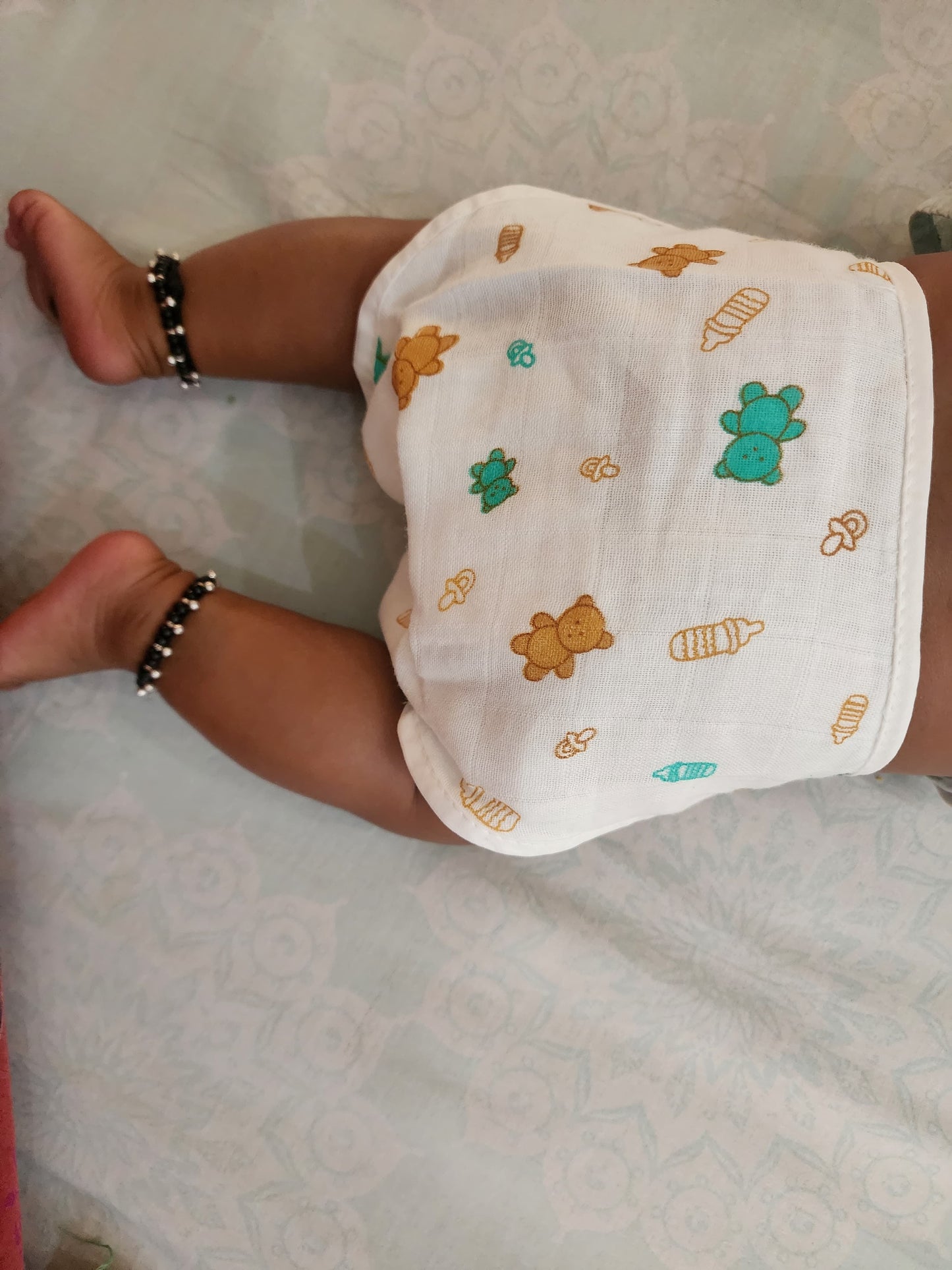 Muslin Cotton double layer Nappy pack of 6