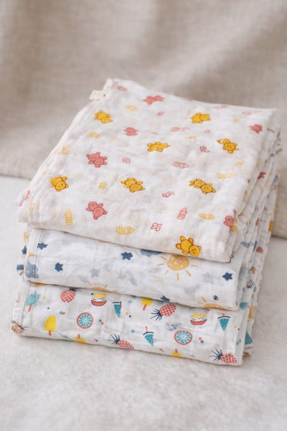 Muslin Cotton Swaddle Set (Pack of 3)