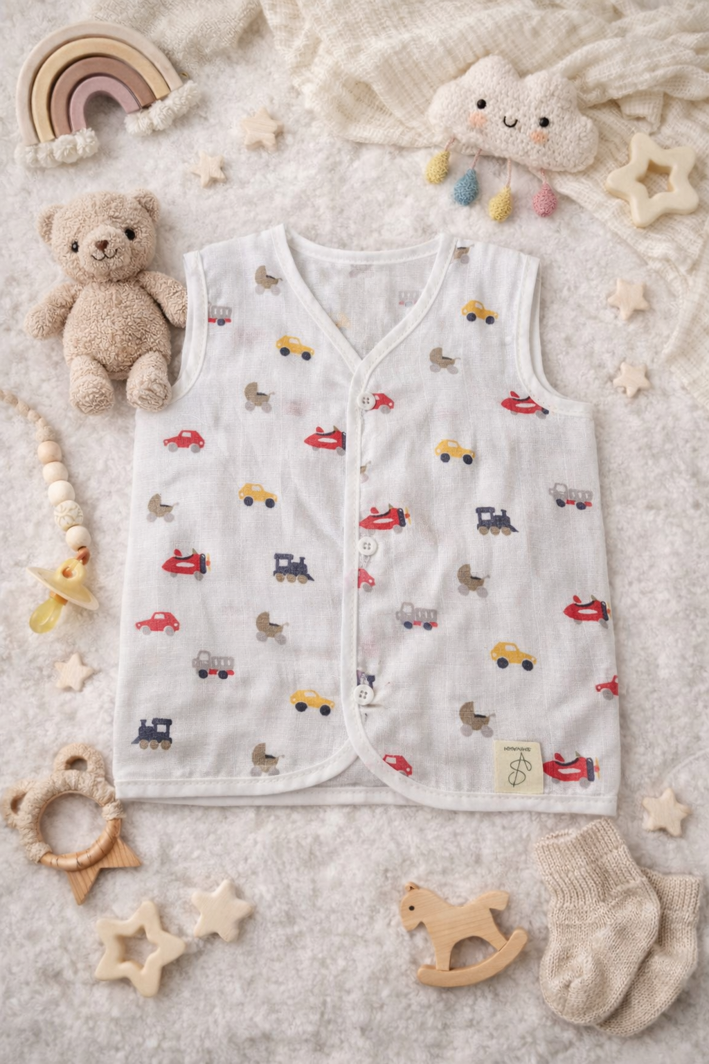 Mini Racers Sleeveless Jhabla