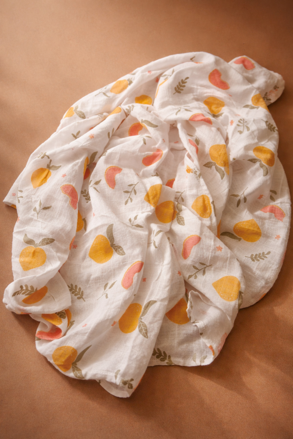 Peach Bloom swaddle wrap for newborn