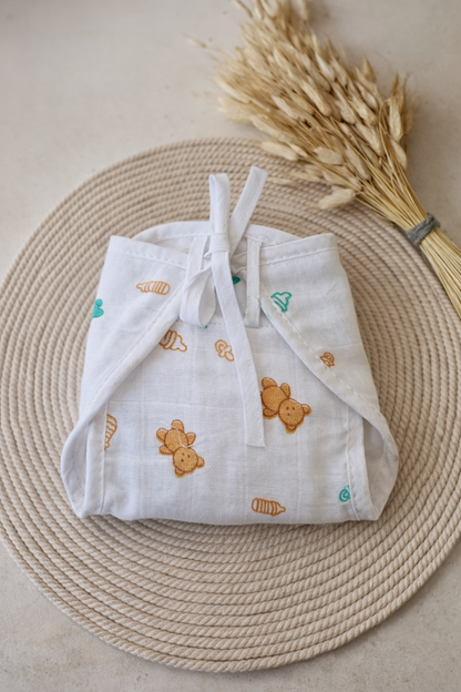 Muslin Cotton double layer Nappy pack of 6